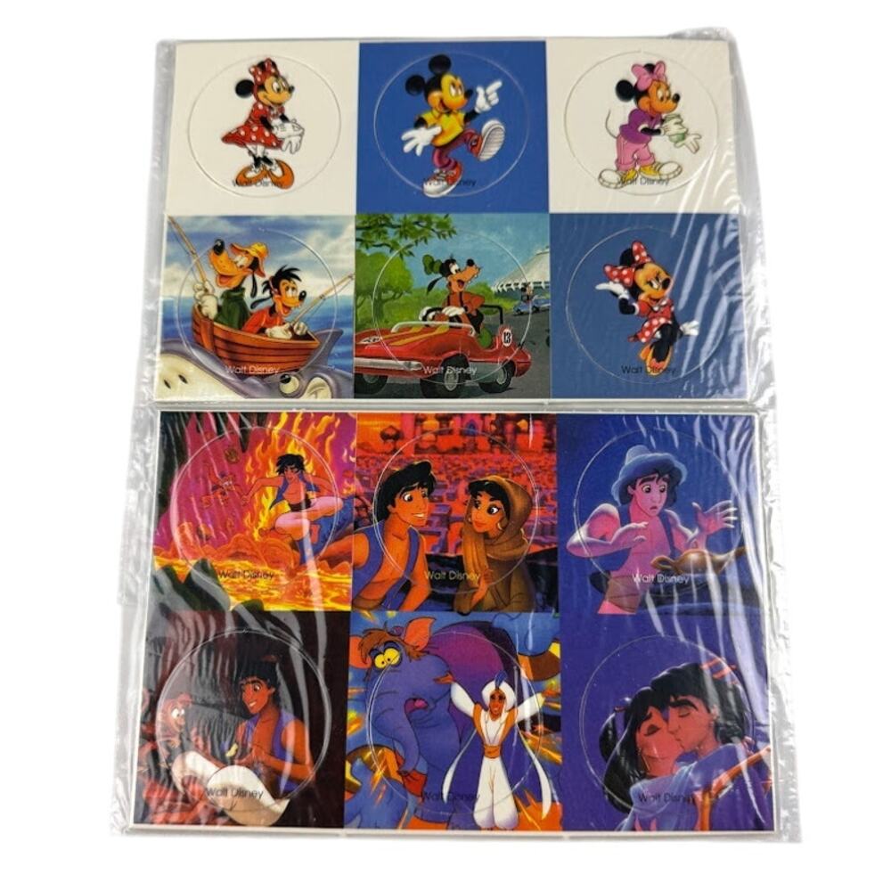 Lot of 12 Vintage Disney Character Pogs - 2 Unpunched Cards